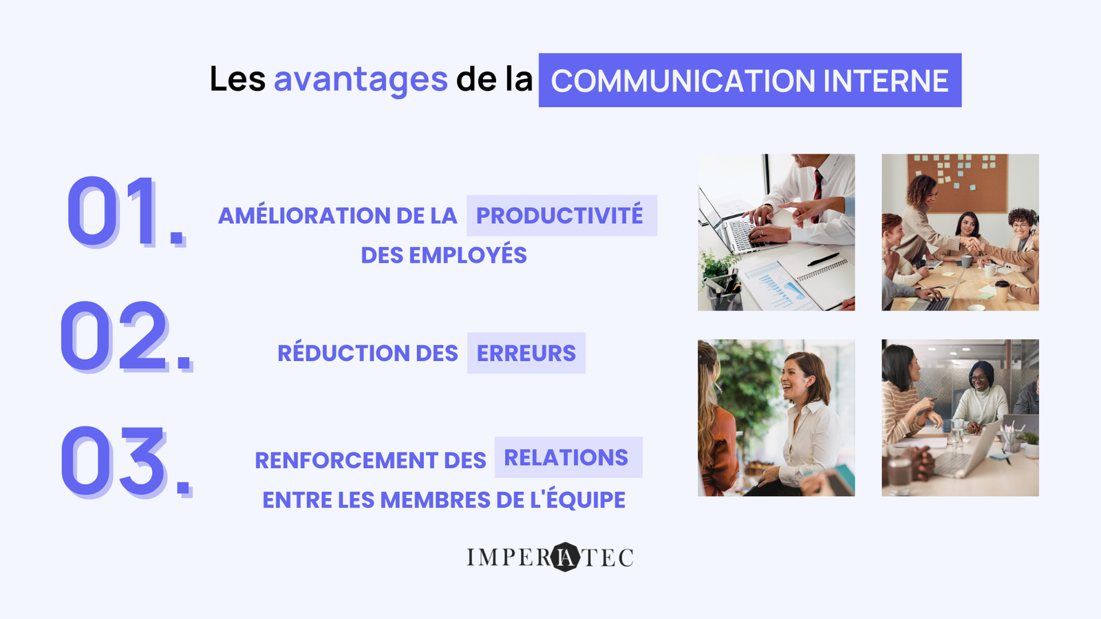 Avantage de la communication interne