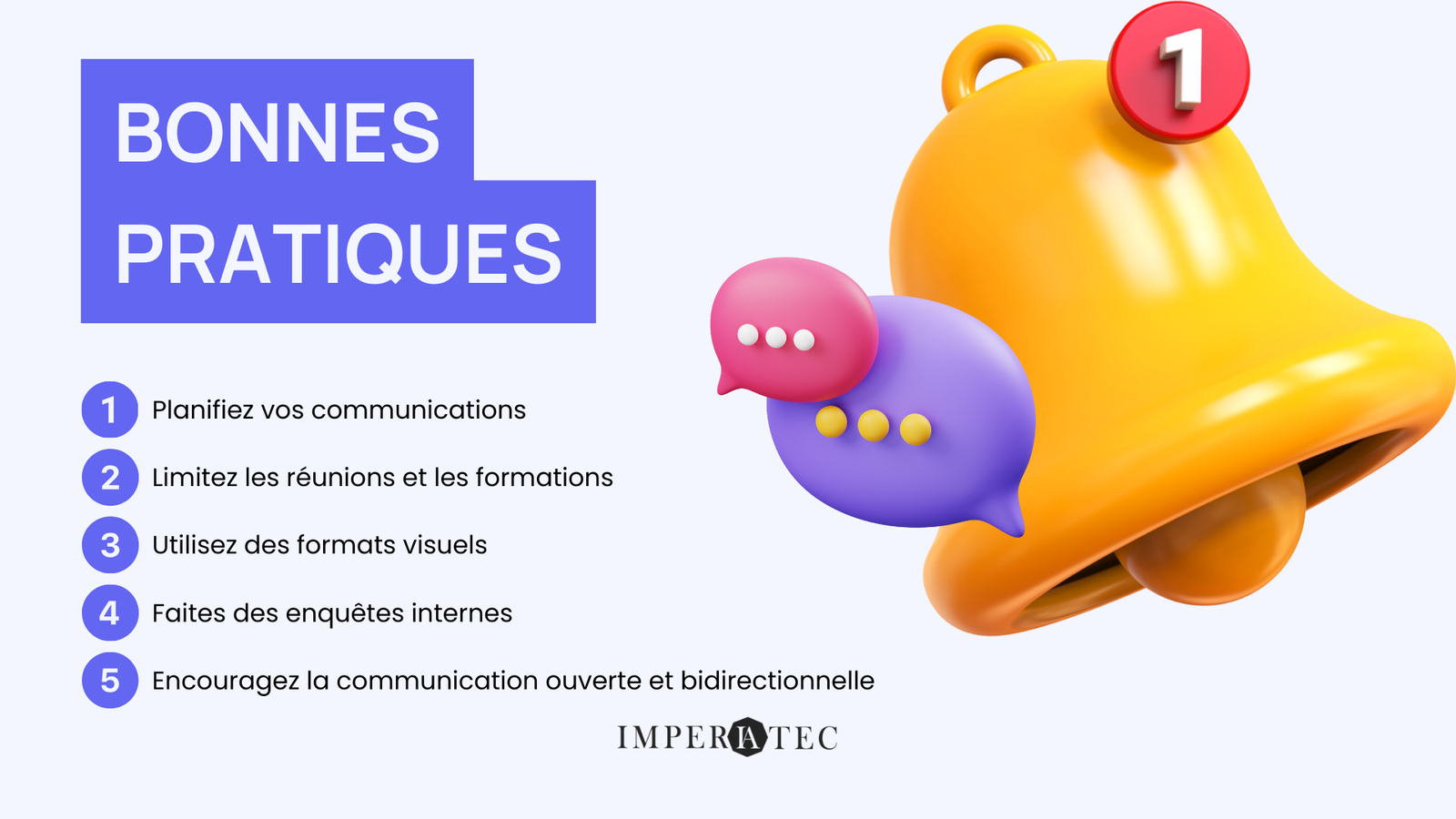 Bonnes pratiques surcharge d'information communication interne